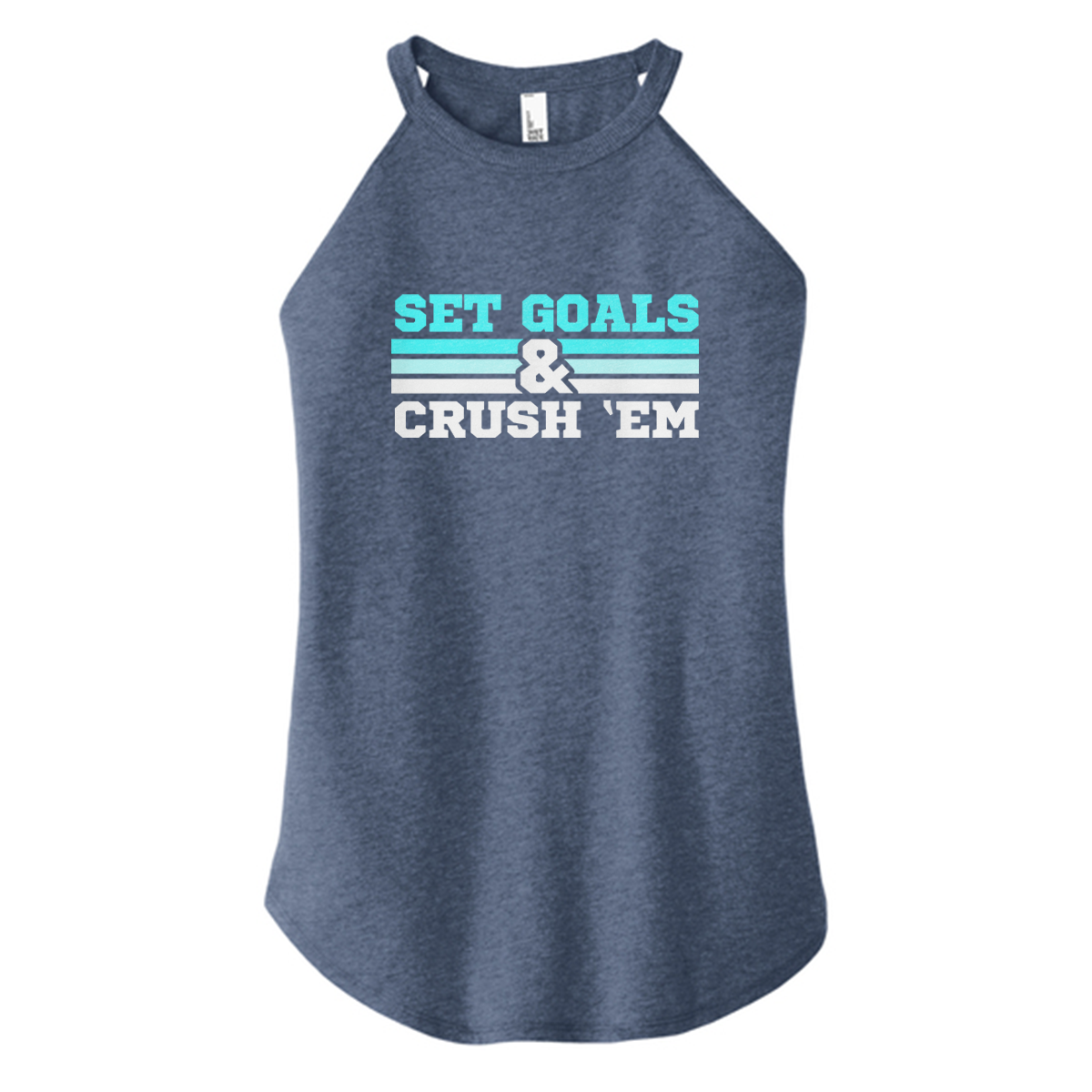 Set Goals Crush 'Em Color Rocker Tank