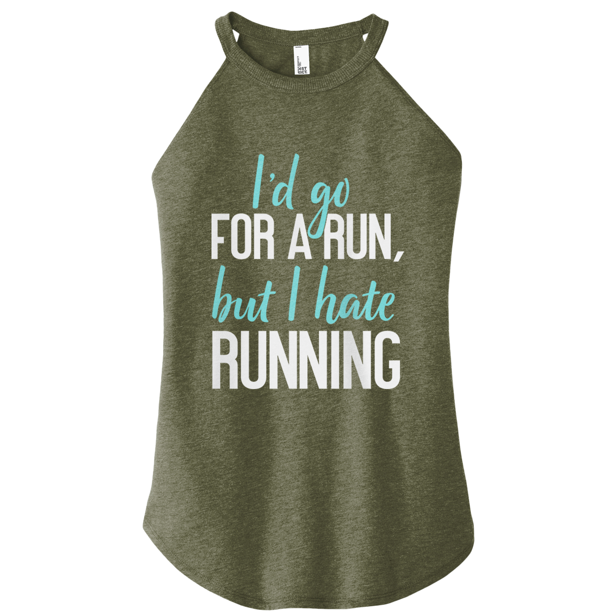 Go For A Run Color Rocker Tank