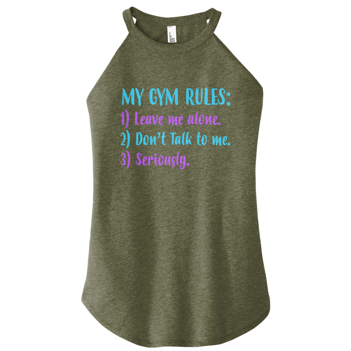 Gym Rules Color Rocker Tank