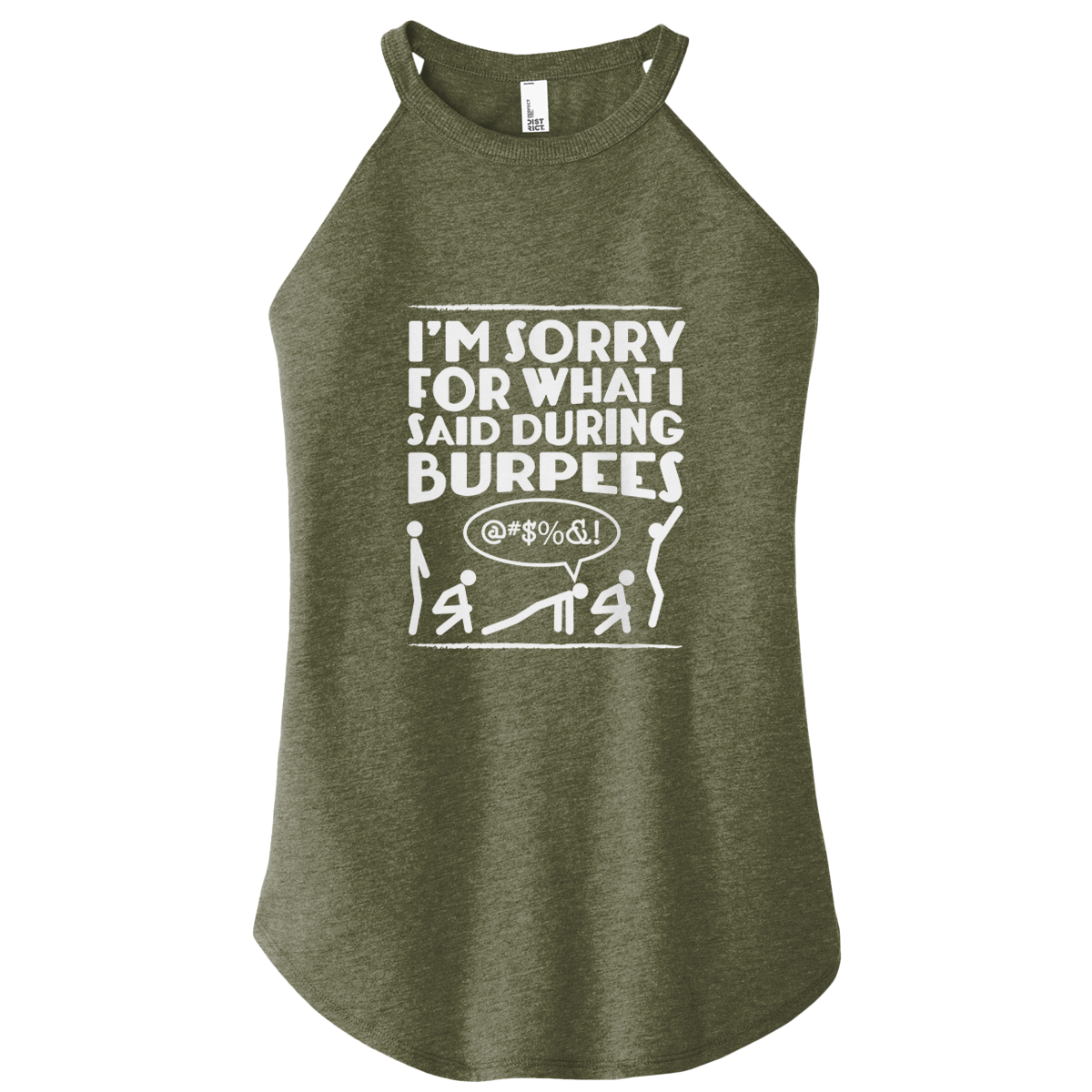 Sorry Burpees Color Rocker Tank
