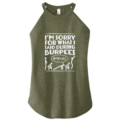 Sorry Burpees Color Rocker Tank