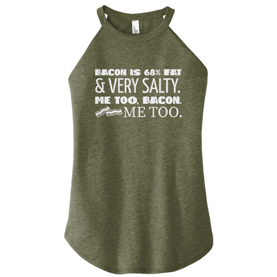 Bacon Salty Color Rocker Tank