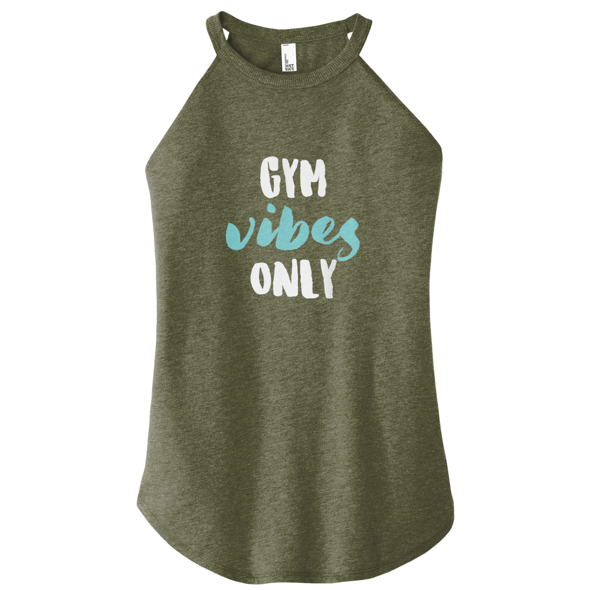Gym Vibes Only Color Rocker Tank