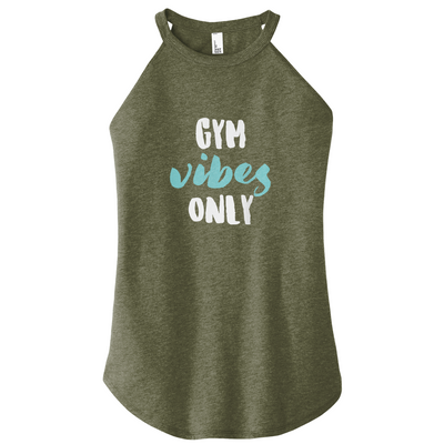 Gym Vibes Only Color Rocker Tank