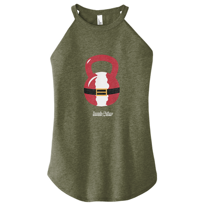 Santa Kettlebell Color Rocker Tank