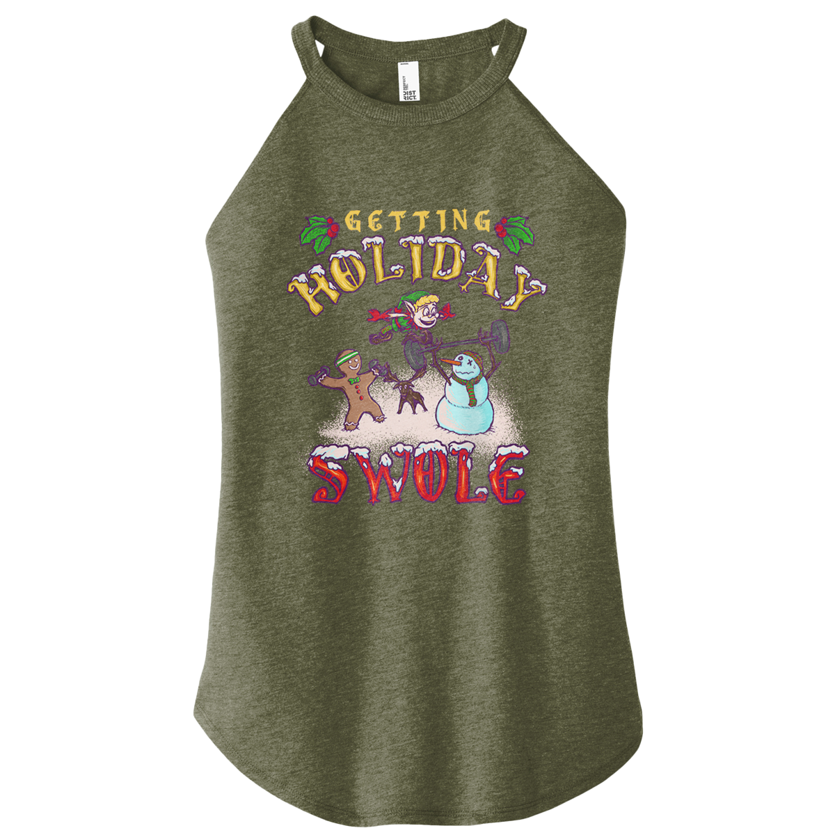 Holiday Swole Color Rocker Tank