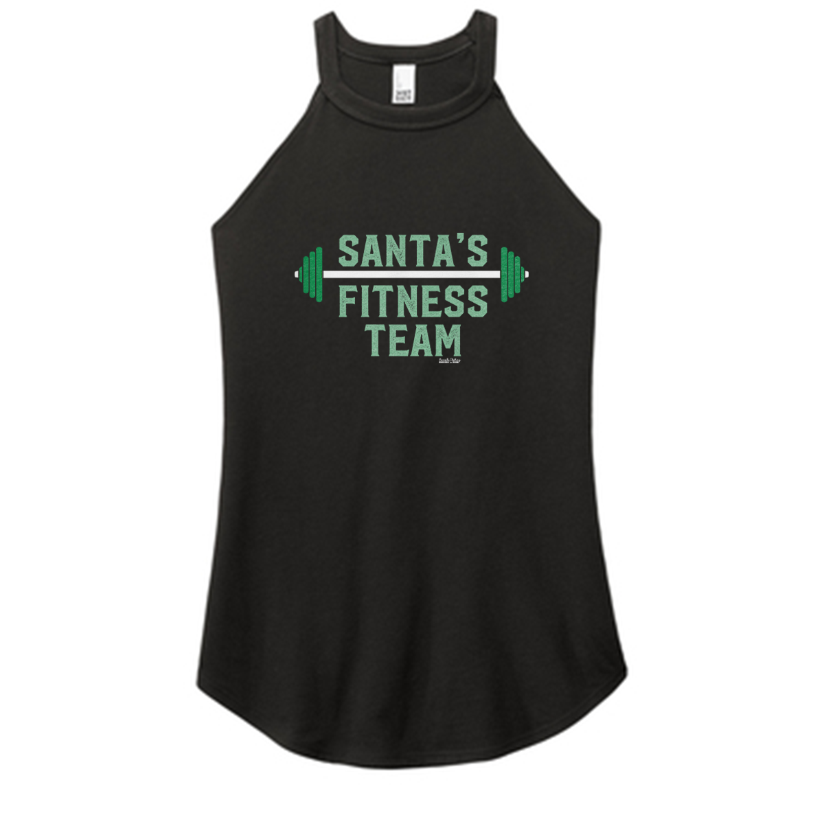Santa's Fitness Team Color Rocker Tank