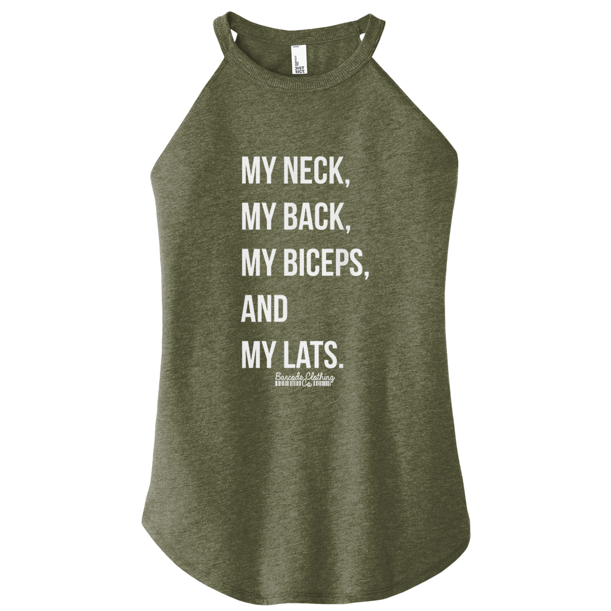 My Neck My Back My Biceps Color Rocker Tank