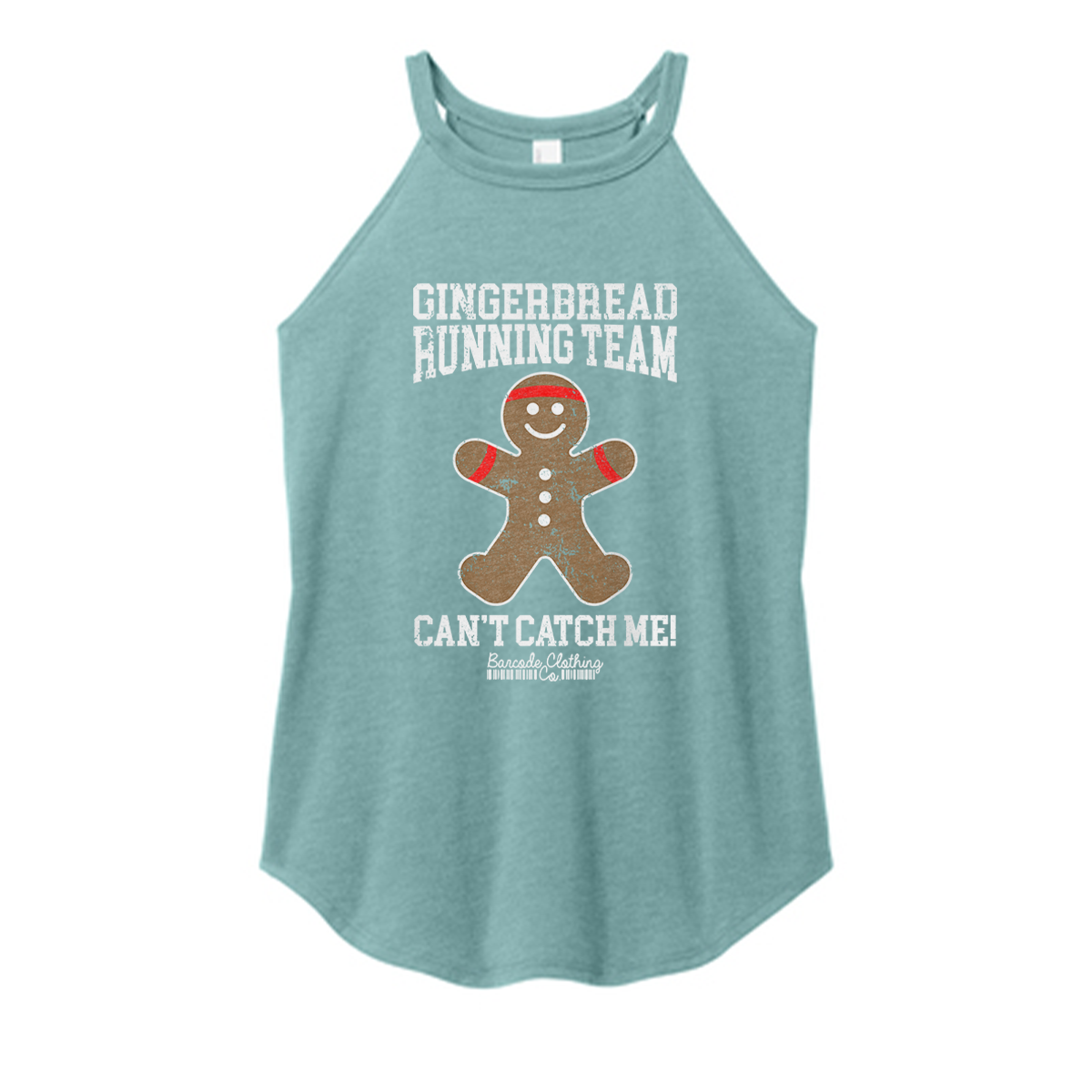 Gingerbread Running Team Color Rocker Tank