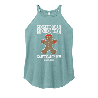 Gingerbread Running Team Color Rocker Tank
