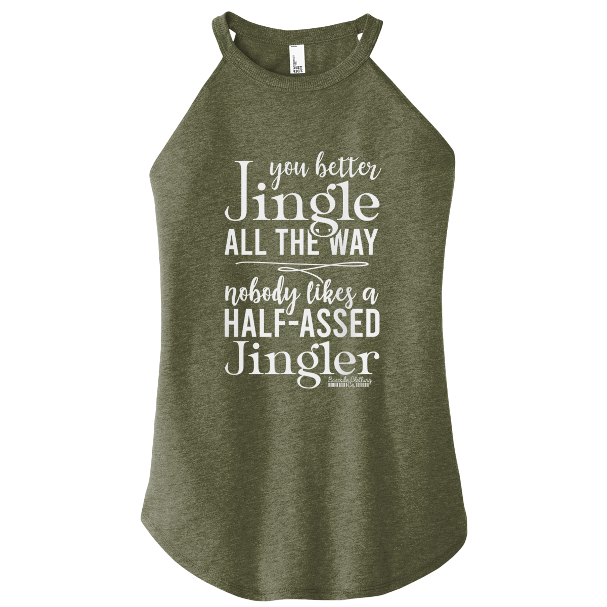 You Better Jingle Color Rocker Tank