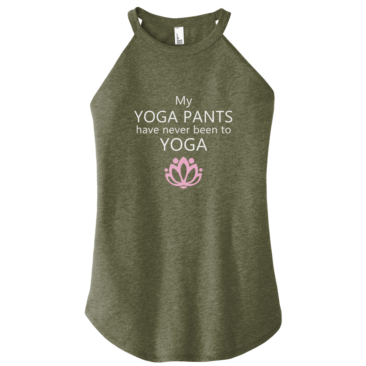 Never Been To Yoga Color Rocker Tank