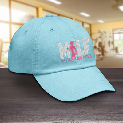Mom's In Love With Fitness Hat