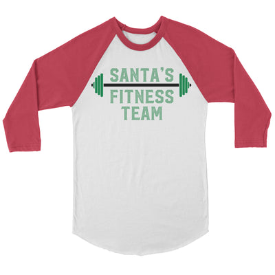 Santa's Fitness Team Raglan
