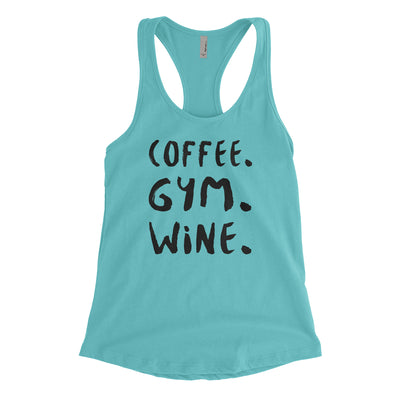Coffee Gym Wine Blacked Out