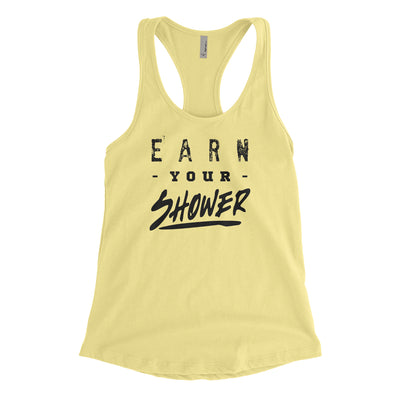 Earn Your Shower Blacked Out