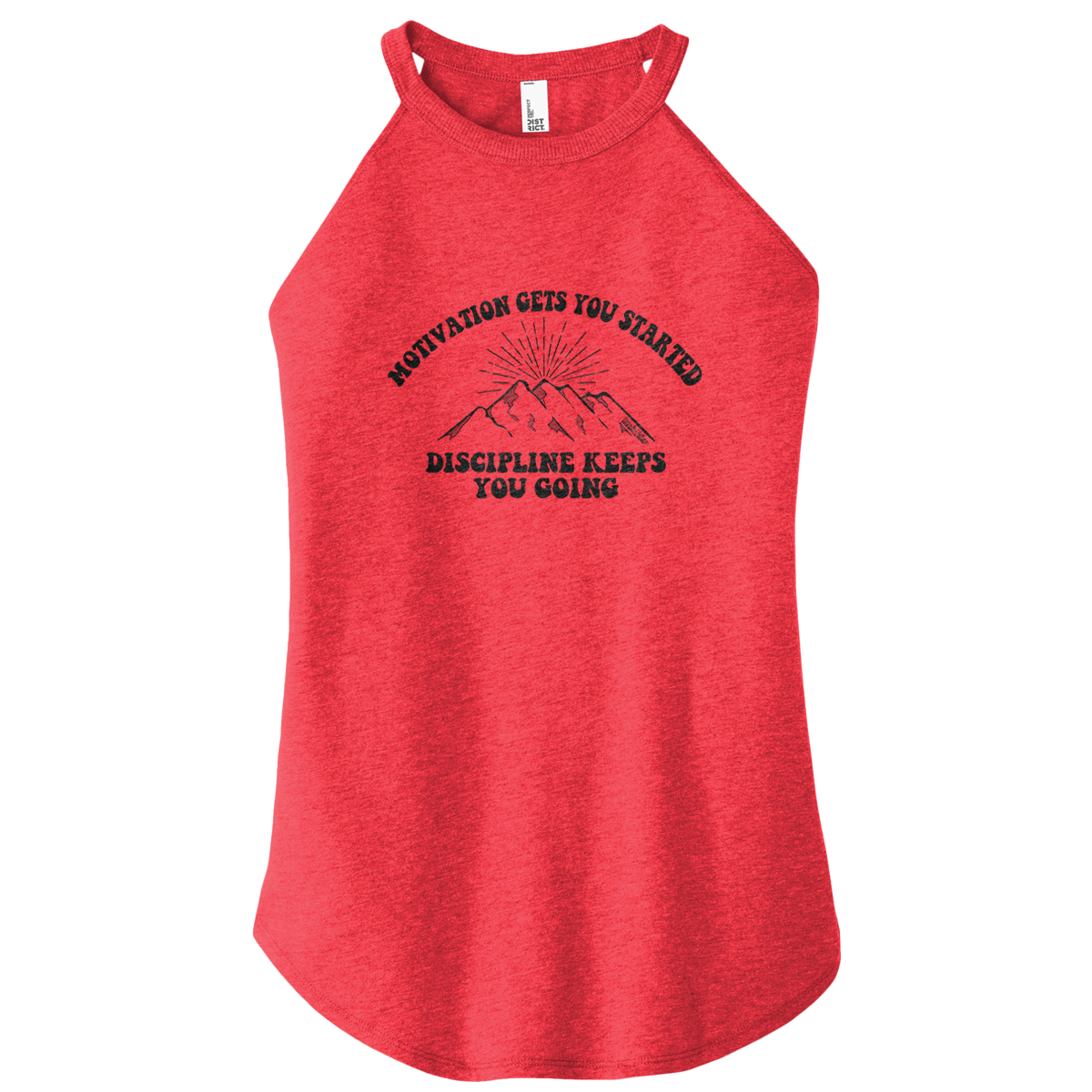 Motivation Get You Started Rocker Tank – Barcode Clothing Co