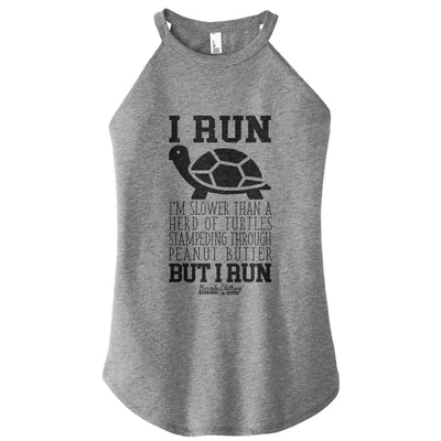 Run Slower Turtles Rocker Tank