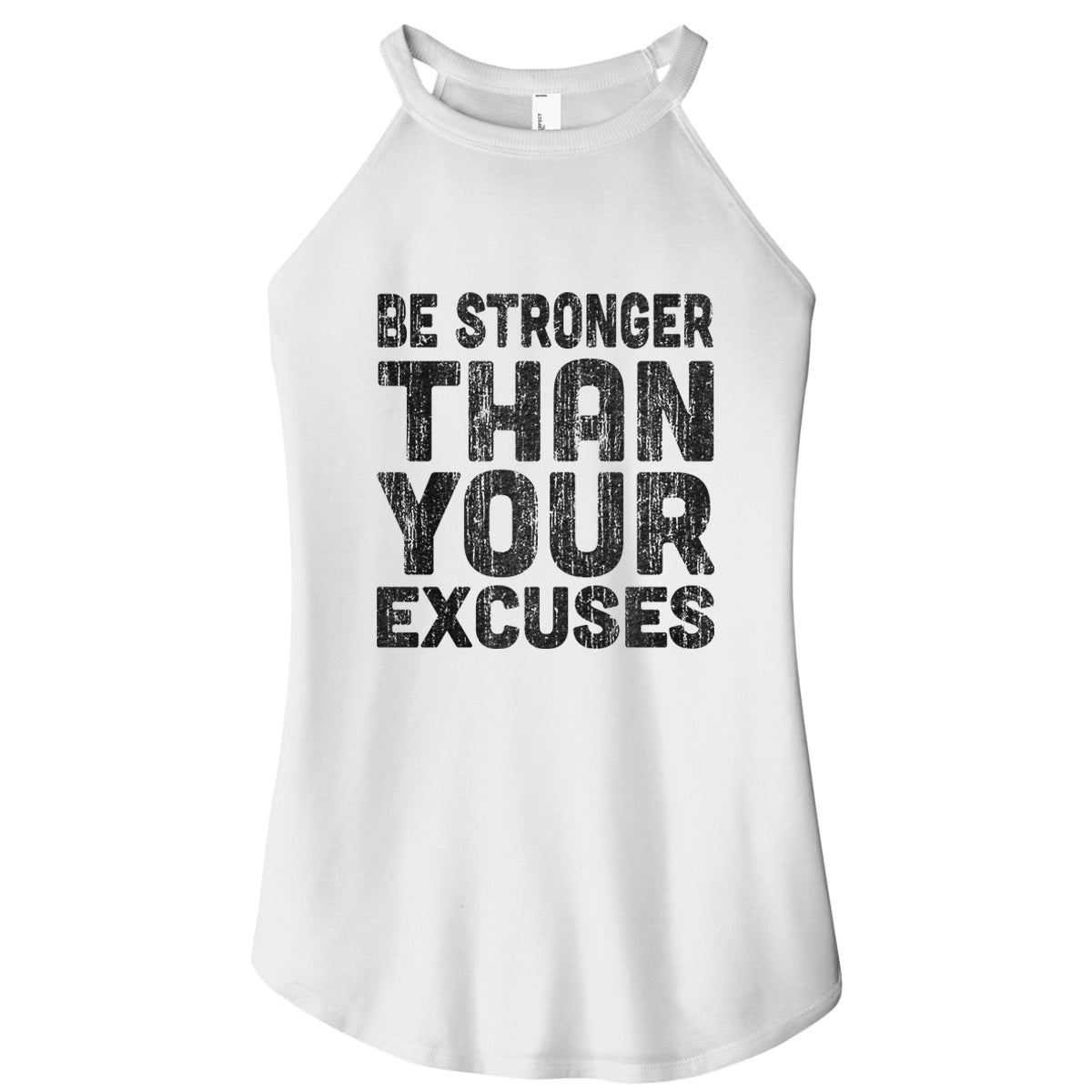 White Rocker Tank Be Stronger Rocker Tank – Barcode Clothing Co
