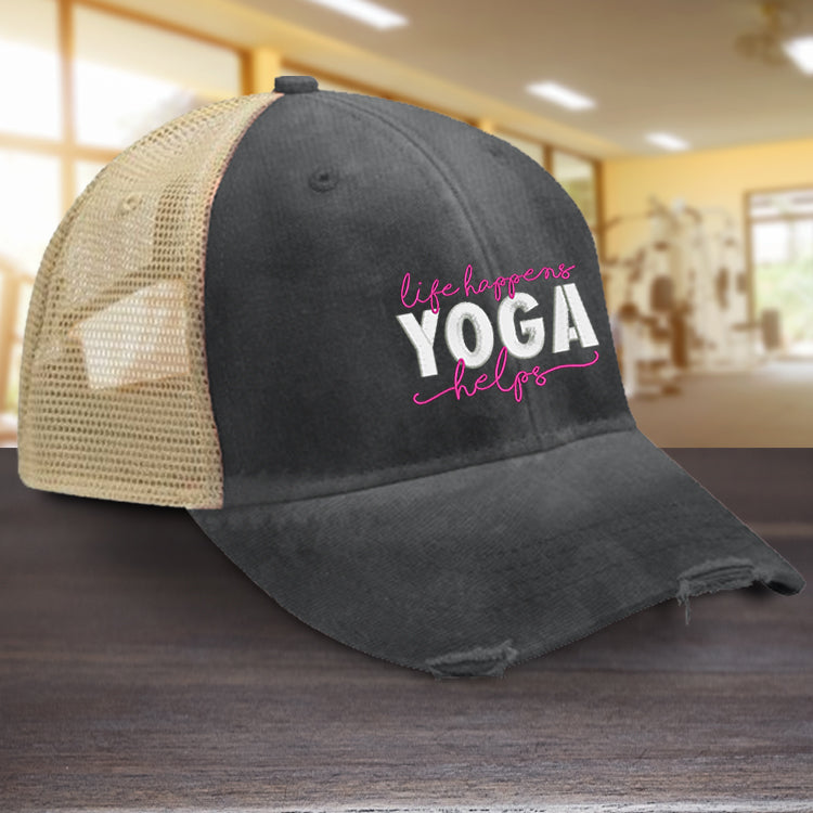 Life Happens Yoga Helps Hat