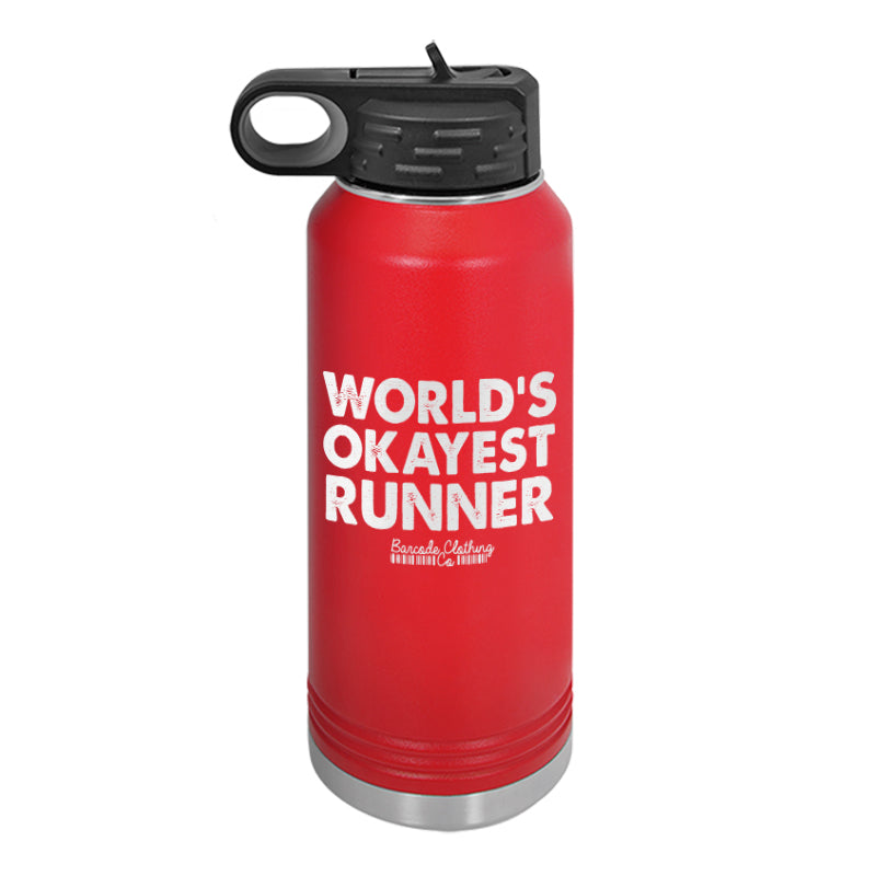 Worlds Okayest Runner Water Bottle