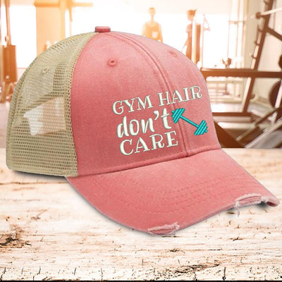 Gym Hair Don't Care Trucker Hat