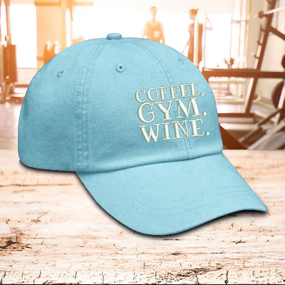 Hat - Coffee Gym Wine Hat