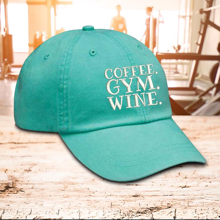 Hat - Coffee Gym Wine Hat