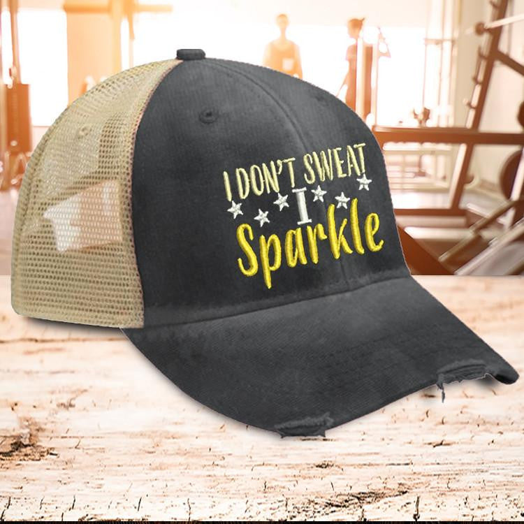 Barcode Clothing Co - Workout Tanks Tops - I Don't Sweat I Sparkle Hat