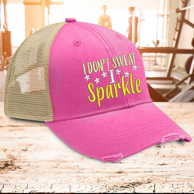 I Don't Sweat I Sparkle Trucker Hat